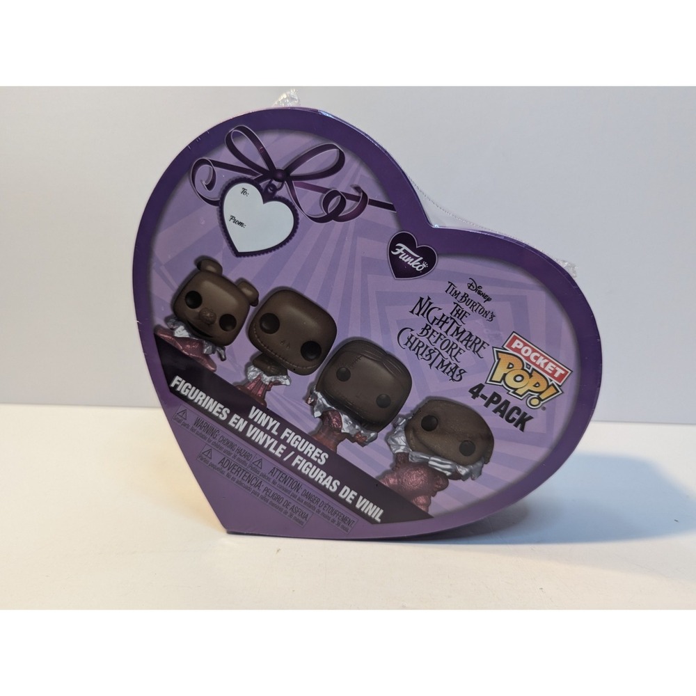 Funko Pocket‎ Nightmare Before Christmas Valentine Chocolate 4 Vinyl Figures NEW